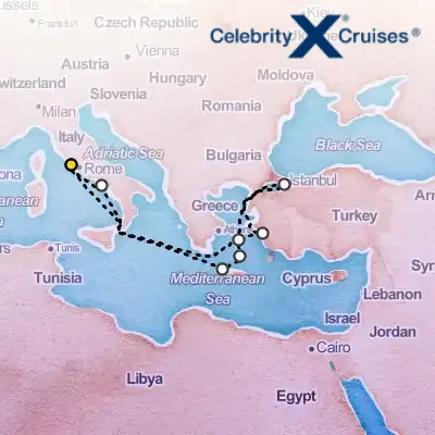 July 6th, 2026  - Greece & Turkey & Italy Cruise on the Celebrity Ascent