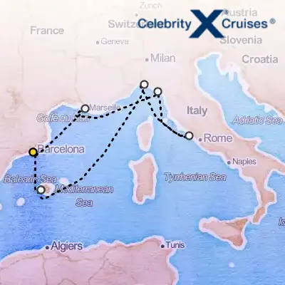 August 16th, 2025  - Italy & Spain & French Riviera Cruise on the Celebrity Ascent