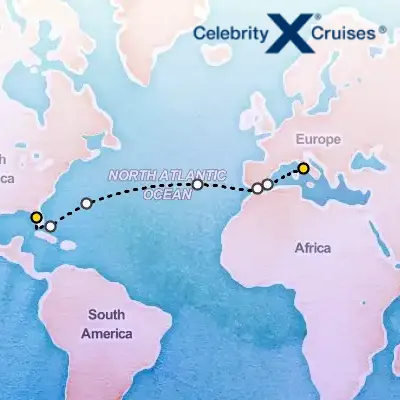 October 31st, 2025  - Spain & Bermuda Transatlantic Cruise on the Celebrity Constellation