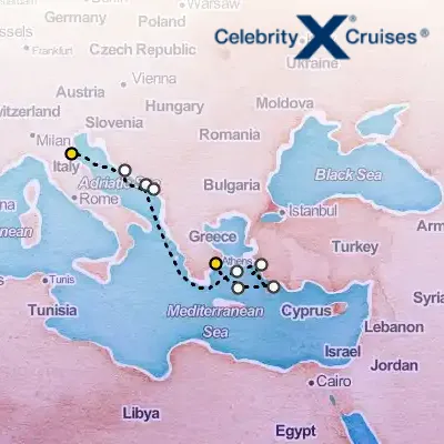 October 9th, 2026  - Adriatic & Greek Isles Cruise on the Celebrity Eclipse