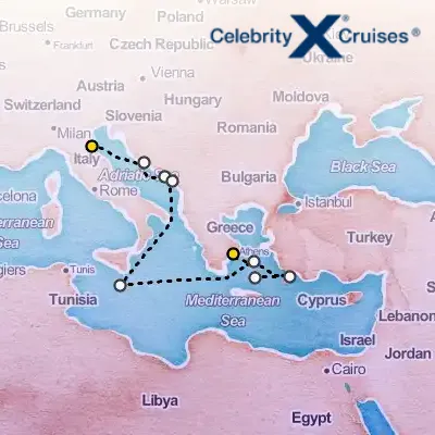 October 19th, 2026  - Adriatic & Greek Isles Cruise on the Celebrity Eclipse