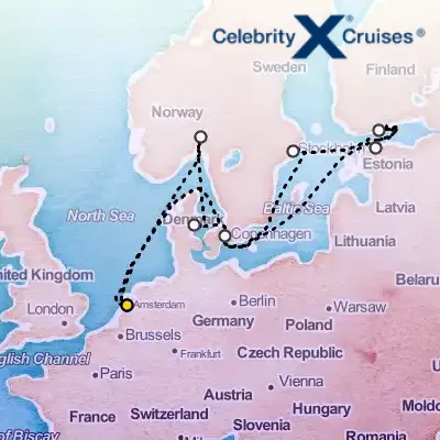 August 14th, 2026  - Best of Scandinavia Cruise on the Celebrity Eclipse