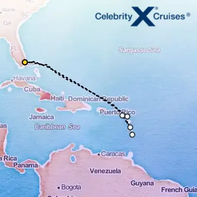 December 3rd, 2026  - Antigua & St. Lucia & St. Kitts Cruise on the Celebrity Eclipse