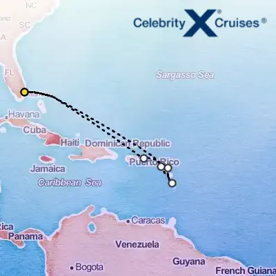 February 19th, 2027  - Antigua, St. Kitts & St. Thomas Cruise on the Celebrity Eclipse