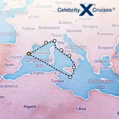October 10th, 2026  - Italy & France & Malta Cruise on the Celebrity Equinox