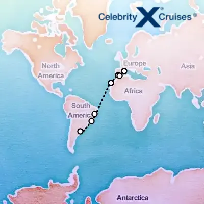 March 30th, 2026  - Argentina to Barcelona Transatlantic Cruise on the Celebrity Equinox