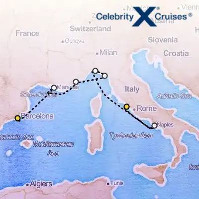 August 25th, 2026  - Italian Riviera & France Cruise on the Celebrity Equinox