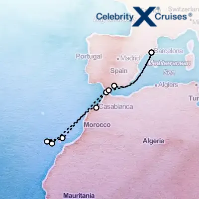 December 8th, 2026  - Canaries, Spain & Morocco Cruise on the Celebrity Infinity