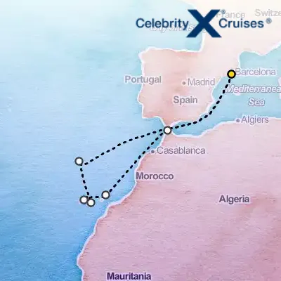 February 19th, 2027  - Madeira, Canaries & Morocco Cruise on the Celebrity Infinity