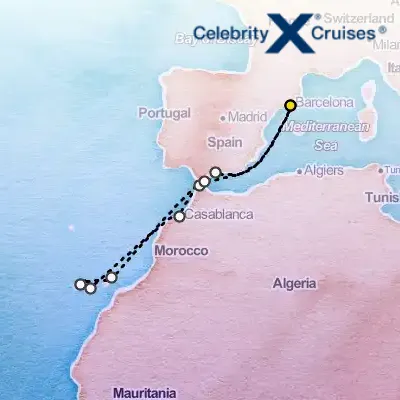 November 26th, 2026  - Canaries, Spain & Morocco Cruise on the Celebrity Infinity