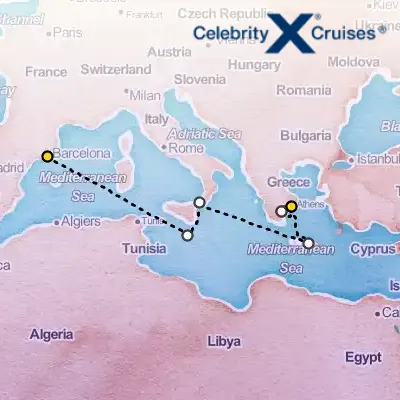 March 15th, 2027  - Italy, Greece & Malta Cruise on the Celebrity Infinity