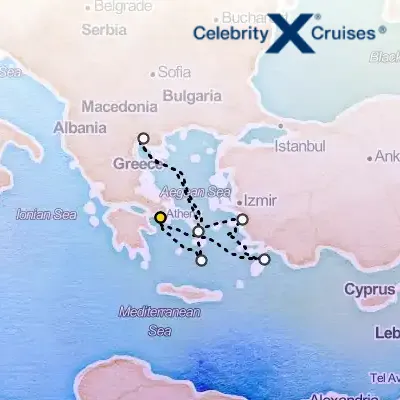 August 15th, 2026  - Best of Greece Cruise on the Celebrity Infinity