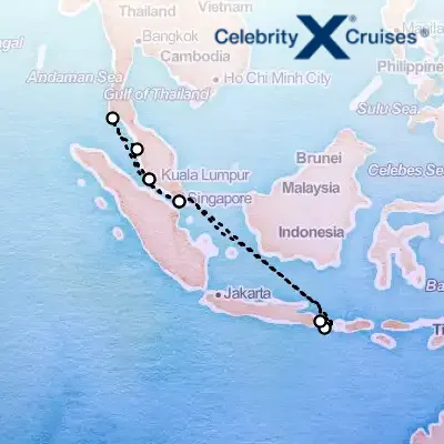 February 20th, 2026  - Bali, Malaysia & Thailand Cruise on the Celebrity Millennium