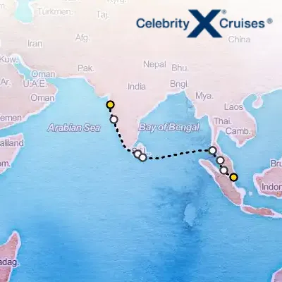 February 8th, 2026  - India, Sri Lanka & Thailand Cruise on the Celebrity Millennium