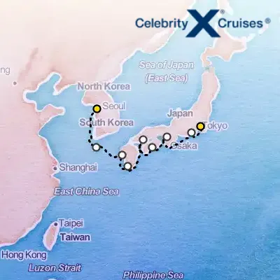 September 23rd, 2025  - South Korea to Japan Cruise on the Celebrity Millennium
