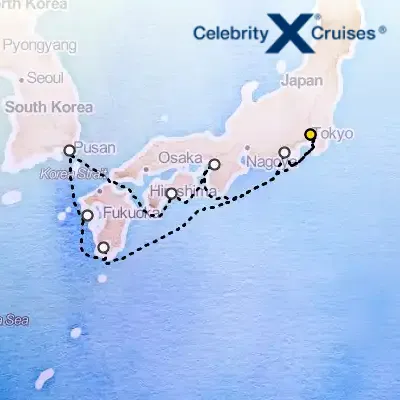 June 7th, 2026  - Best of Japan Cruise on the Celebrity Millennium