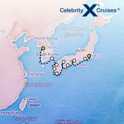 September 23rd, 2026  - Best of Japan & South Korea Cruise on the Celebrity Millennium