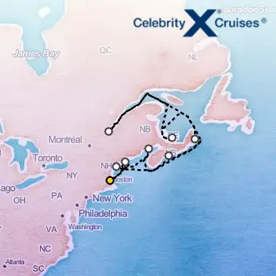 September 5th, 2026  - Boston, Maine & Canada Cruise on the Celebrity Silhouette