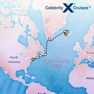 August 22nd, 2026  - Greenland & Iceland Cruise on the Celebrity Silhouette