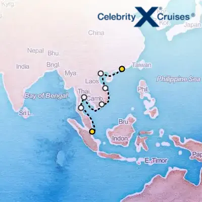 March 15th, 2027  - Vietnam & Thailand Cruise on the Celebrity Solstice