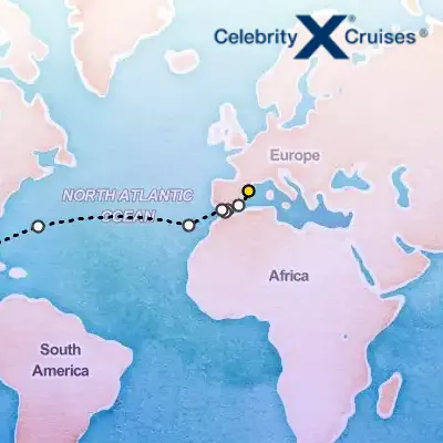 October 23rd, 2026  - Spain & Bermuda Transatlantic Cruise on the Celebrity Xcel