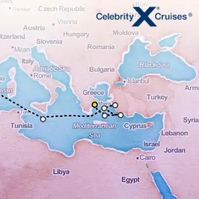 June 19th, 2026  - Greece & Malta & Turkey Cruise on the Celebrity Xcel