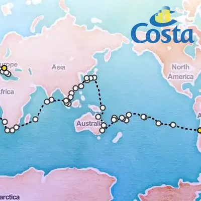 December 23rd, 2025  - Round World from San Antonio (Santiago), Chile Cruise on the Costa Deliziosa