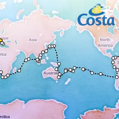 November 21st, 2025  - Round the World from Trieste Cruise on the Costa Deliziosa