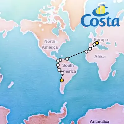 November 25th, 2025  - Round World from Savona Cruise on the Costa Deliziosa