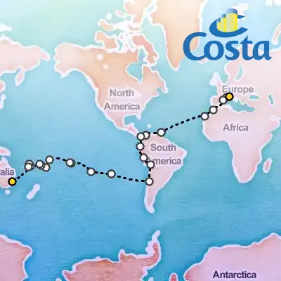 November 25th, 2025  - Round World from Savona Cruise on the Costa Deliziosa