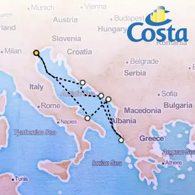 May 9th, 2026  - Eastern Mediterranean from Marghera Cruise on the Costa Deliziosa