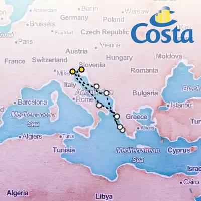September 26th, 2026  - Eastern Mediterranean from Marghera Cruise on the Costa Deliziosa