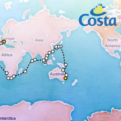 January 22nd, 2026  - Round World from Sydney Cruise on the Costa Deliziosa