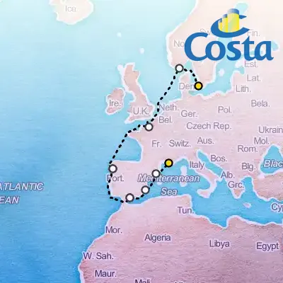 September 12th, 2026  - Transatlantic from Copenhagen on the Costa Diadema