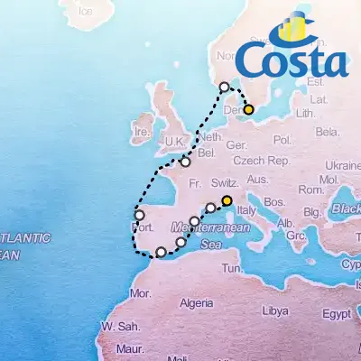 September 12th, 2026  - Transatlantic from Copenhagen on the Costa Diadema