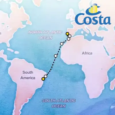 April 23rd, 2026  - Transatlantic from Salvador Bahia on the Costa Diadema