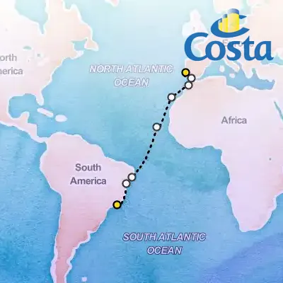 April 20th, 2026  - Transatlantic from Rio de Janeiro Cruise on the Costa Diadema