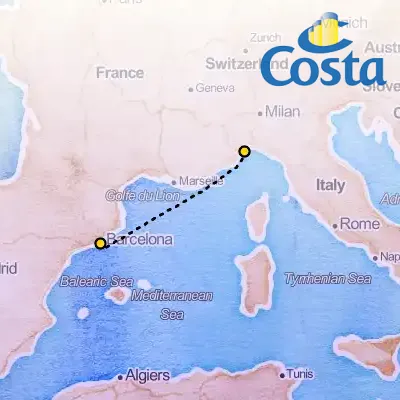 September 24th, 2025  - Western Mediterranean from Savona Cruise on the Costa Diadema