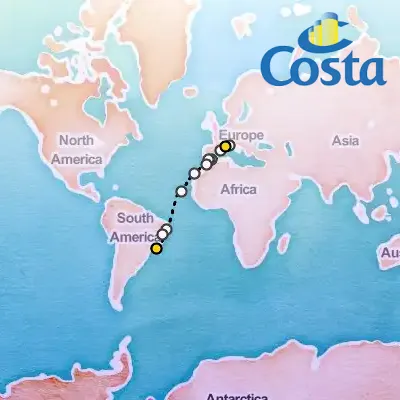 November 7th, 2025  - Marseille Transatlantic Cruise on the Costa Diadema