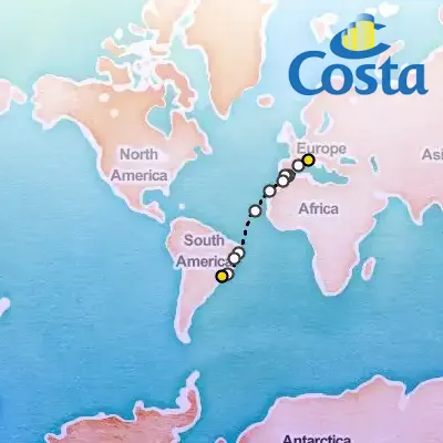 November 8th, 2025  - Transatlantic from Savona Cruise on the Costa Diadema