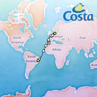 April 23rd, 2026  - Transatlantic from Salvador Bahia on the Costa Diadema