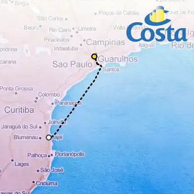 December 5th, 2025 - Cruise from Sao Paolo on the Costa Diadema