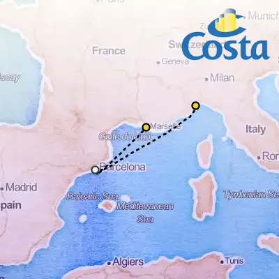 September 24th, 2025  - Western Mediterranean from Savona Cruise on the Costa Diadema