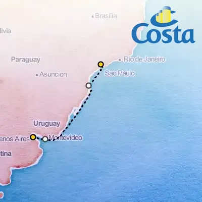 March 25th, 2026 - Buenos Aires to Sao Paolo Cruise on the Costa Diadema