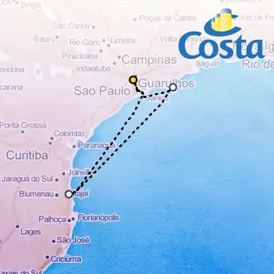 December 14th, 2025 - Cruise from Sao Paolo on the Costa Diadema