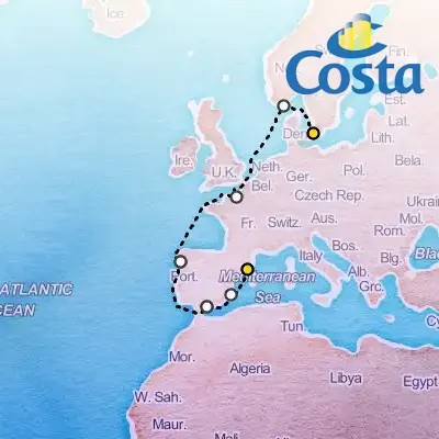 September 12th, 2026  - Transatlantic from Copenhagen on the Costa Diadema