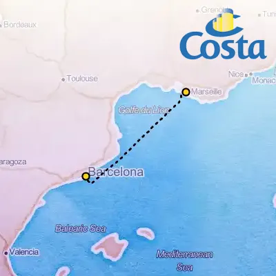 November 7th, 2025  - Western Mediterranean from Marseille Cruise on the Costa Fascinosa