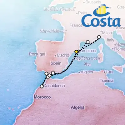 November 6th, 2026  - Western Mediterranean from Barcelona Cruise on the Costa Fascinosa