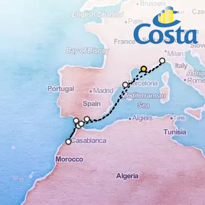 November 4th, 2026  - Western Mediterranean from Marseille Cruise on the Costa Fascinosa