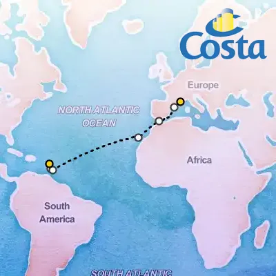 March 13th, 2026  - Transatlantic from Pointe-à-Pitre on the Costa Fascinosa
